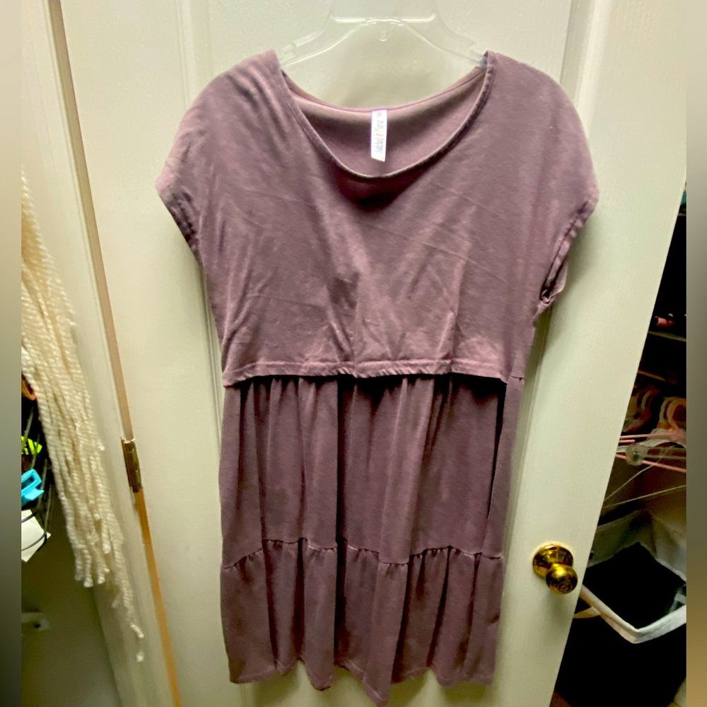 Latched Mama Purple Women's Dress - Picture 2 of 2